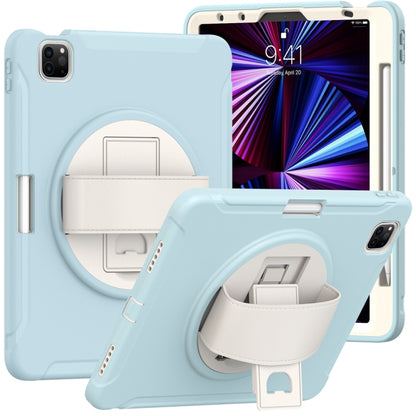 For iPad Air 11 2024 / Air 11 2025 Spider Wheel Silicone Hybrid PC Tablet Case(Ice Crystal Blue) - iPad Air 11 2025 / 2024 Cases by PMC Jewellery | Online Shopping South Africa | PMC Jewellery | Buy Now Pay Later Mobicred