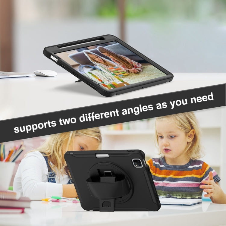 For iPad Air 11 2024 Spider Wheel Silicone Hybrid PC Tablet Case(Black) - iPad Air 11 2024 Cases by PMC TechLife | Online Shopping South Africa | PMC TechLife | Buy Now Pay Later Mobicred