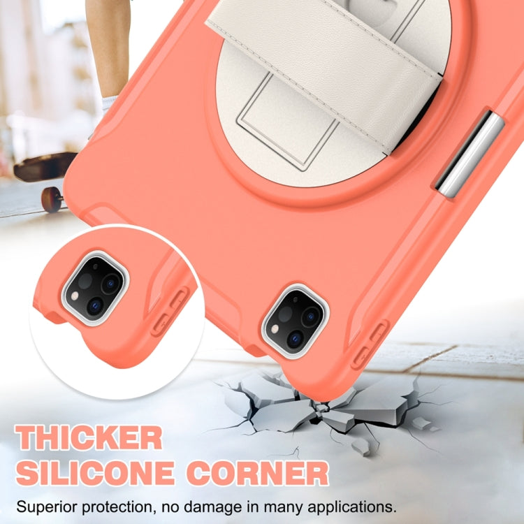 For iPad Air 11 2024 / Air 11 2025 Spider Wheel Silicone Hybrid PC Tablet Case(Coral Orange) - iPad Air 11 2025 / 2024 Cases by PMC TechLife | Online Shopping South Africa | PMC TechLife | Buy Now Pay Later Mobicred