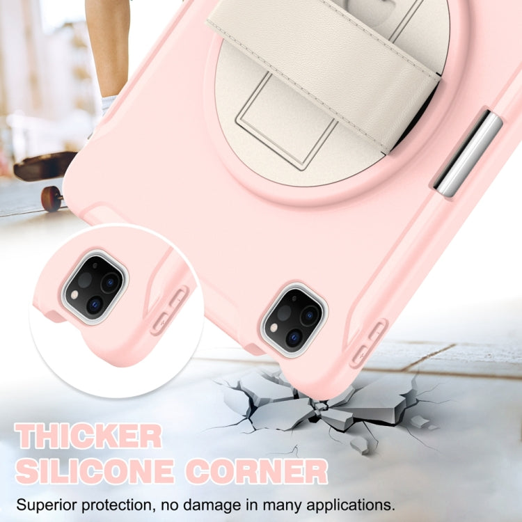 For iPad Air 11 2024 Spider Wheel Silicone Hybrid PC Tablet Case(Cherry Blossoms Pink) - iPad Air 11 2024 Cases by PMC TechLife | Online Shopping South Africa | PMC TechLife | Buy Now Pay Later Mobicred