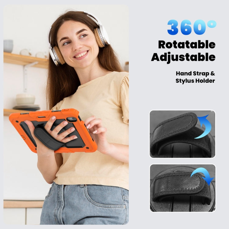 For iPad Air 11 2024 / Air 11 2025 Silicone Hybrid PC Tablet Protective Case(Orange+Black) - iPad Air 11 2025 / 2024 Cases by PMC TechLife | Online Shopping South Africa | PMC TechLife | Buy Now Pay Later Mobicred