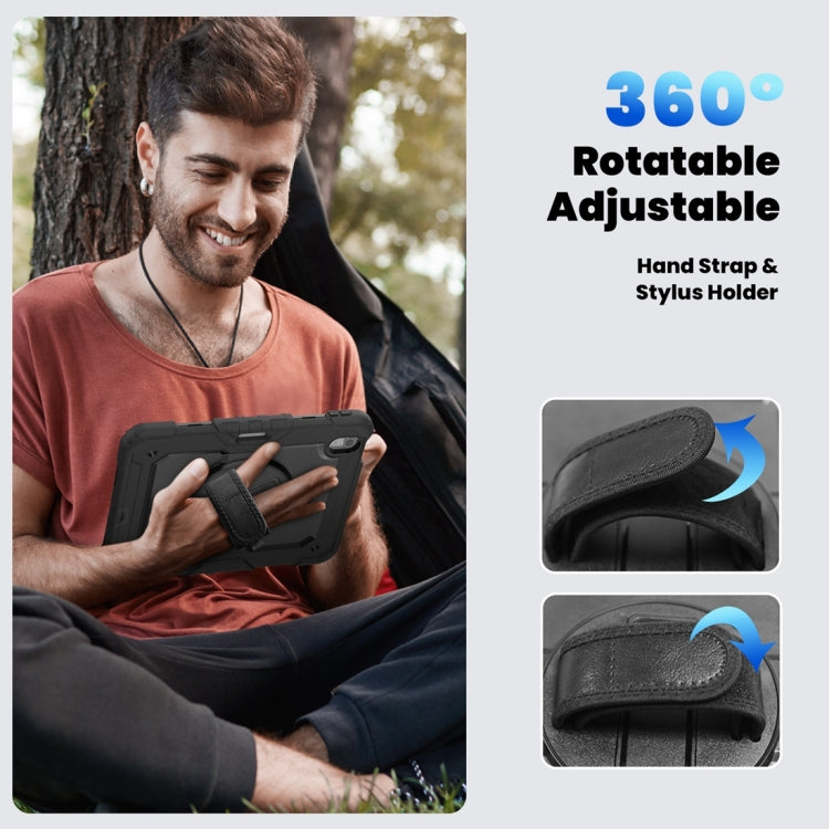 For iPad Air 11 2024 / Air 11 2025 Silicone Hybrid PC Tablet Protective Case(Black) - iPad Air 11 2025 / 2024 Cases by PMC TechLife | Online Shopping South Africa | PMC TechLife | Buy Now Pay Later Mobicred