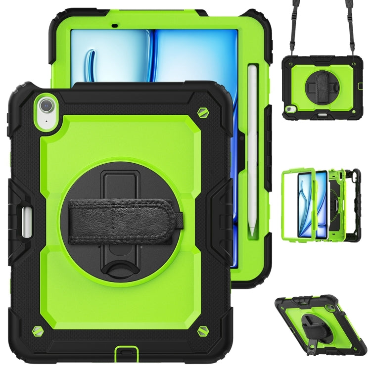 For iPad Air 11 2024 Silicone + PC Tablet Protective Case(Yellow Green+Black) - iPad Air 11 2024 Cases by PMC TechLife | Online Shopping South Africa | PMC TechLife | Buy Now Pay Later Mobicred