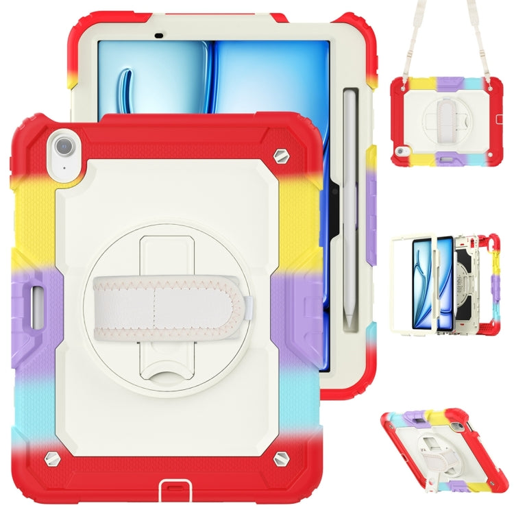 For iPad Air 11 2024 Silicone + PC Tablet Protective Case(Rainbow Red) - iPad Air 11 2024 Cases by PMC TechLife | Online Shopping South Africa | PMC TechLife | Buy Now Pay Later Mobicred
