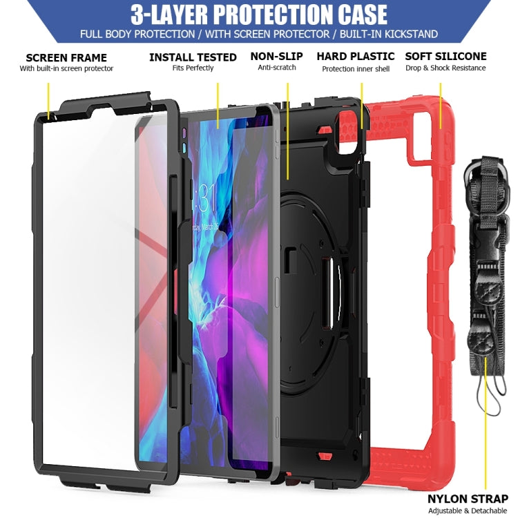 For iPad Pro 13 2024 Silicone + PC Tablet Protective Case(Red+Black) - iPad Pro 13 2024 Cases by PMC TechLife | Online Shopping South Africa | PMC TechLife | Buy Now Pay Later Mobicred