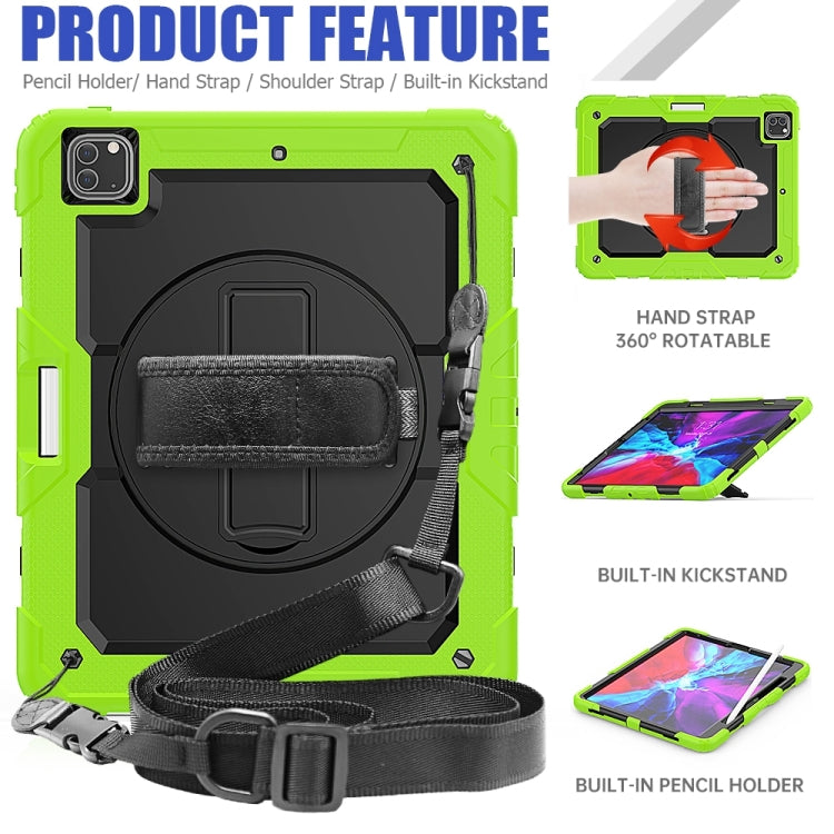 For iPad Pro 13 2024 Silicone Hybrid PC Tablet Protective Case(Black+Yellow Green) - free shipping - PMC TechLife - Order now!