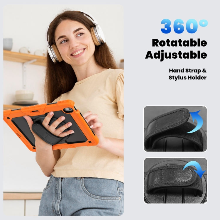For iPad Air 13 2024 / Air 13 2025 Silicone Hybrid PC Tablet Protective Case(Orange+Black) - iPad Air 13 2025 / 2024 Cases by PMC TechLife | Online Shopping South Africa | PMC TechLife | Buy Now Pay Later Mobicred