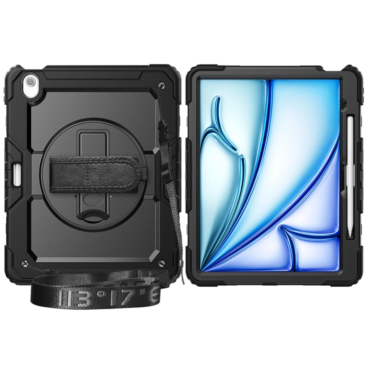 For iPad Air 13 2024 Silicone + PC Tablet Protective Case(Black) - iPad Air 13 2024 Cases by PMC TechLife | Online Shopping South Africa | PMC TechLife | Buy Now Pay Later Mobicred