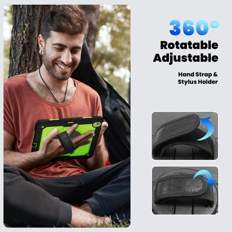 For iPad Air 13 2024 / Air 13 2025 Silicone Hybrid PC Tablet Protective Case(Yellow Green+Black) - iPad Air 13 2025 / 2024 Cases by PMC TechLife | Online Shopping South Africa | PMC TechLife | Buy Now Pay Later Mobicred
