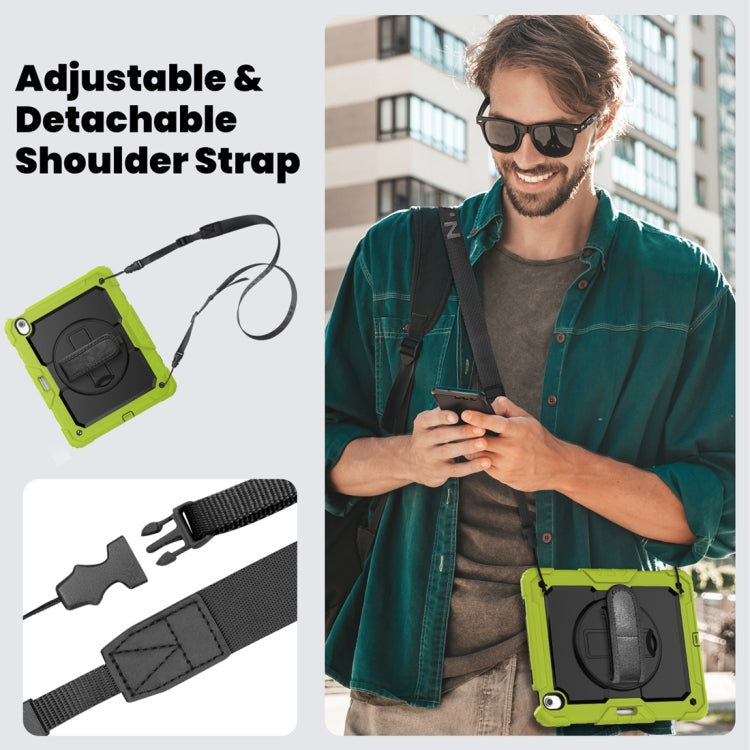 For iPad Air 13 2024 Silicone + PC Tablet Protective Case(Black+Yellow Green) - iPad Air 13 2024 Cases by PMC TechLife | Online Shopping South Africa | PMC TechLife | Buy Now Pay Later Mobicred