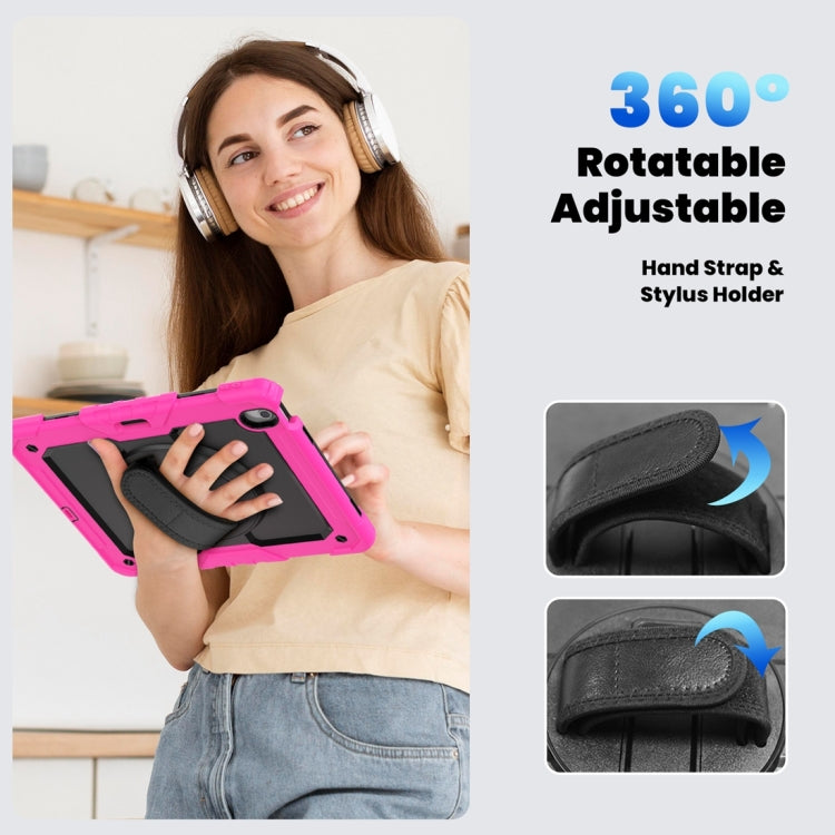 For iPad Air 13 2024 / Air 13 2025 Silicone Hybrid PC Tablet Protective Case(Black+Rose Red) - free shipping - PMC TechLife - Order now!