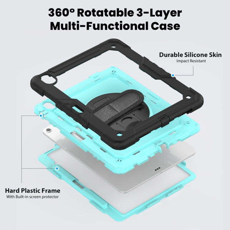 For iPad Air 13 2024 / Air 13 2025 Silicone Hybrid PC Tablet Protective Case(Light Blue+Black) - iPad Air 13 2025 / 2024 Cases by PMC TechLife | Online Shopping South Africa | PMC TechLife | Buy Now Pay Later Mobicred