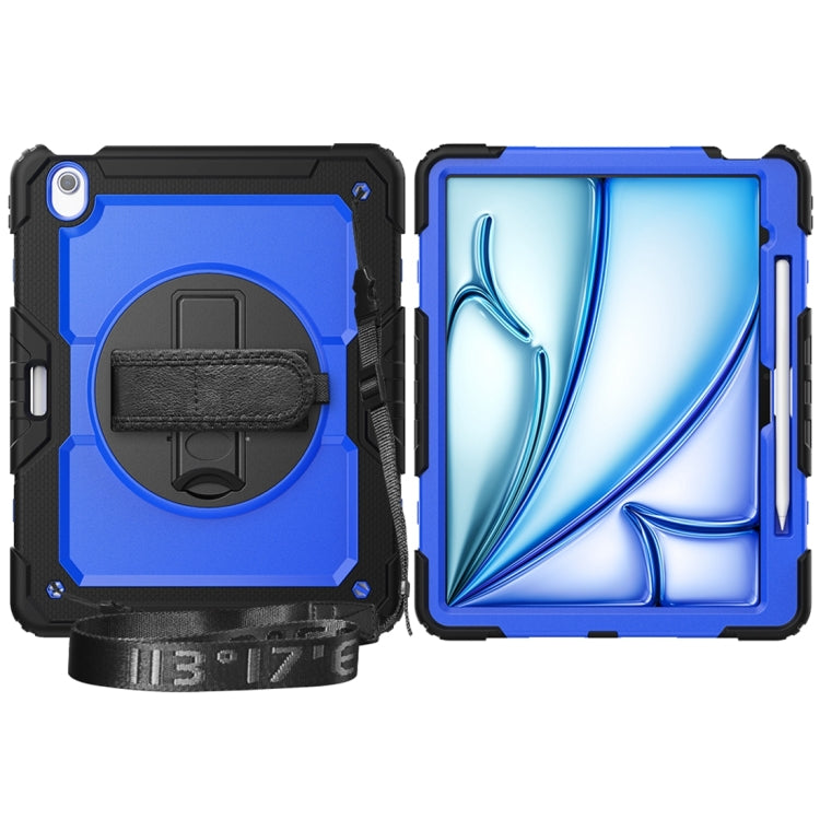 For iPad Air 13 2024 Silicone + PC Tablet Protective Case(Dark Blue+Black) - iPad Air 13 2024 Cases by PMC TechLife | Online Shopping South Africa | PMC TechLife | Buy Now Pay Later Mobicred