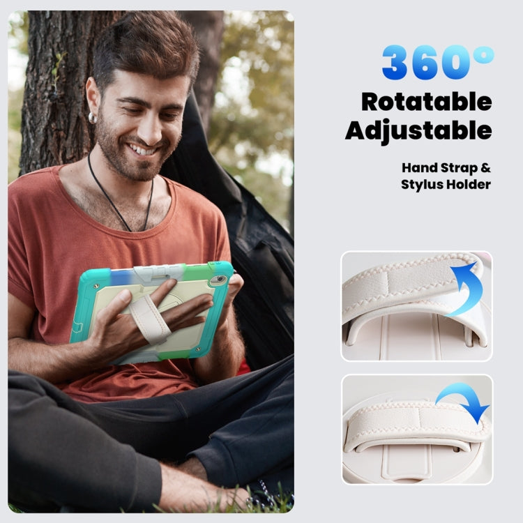 For iPad Air 13 2024 / Air 13 2025 Silicone Hybrid PC Tablet Protective Case(Rainbow Blue) - iPad Air 13 2025 / 2024 Cases by PMC TechLife | Online Shopping South Africa | PMC TechLife | Buy Now Pay Later Mobicred