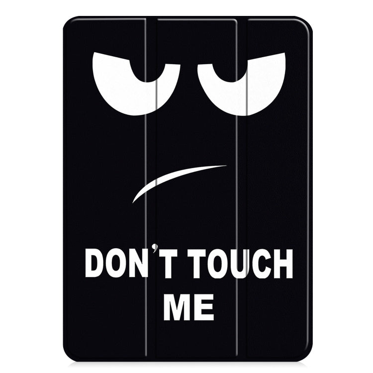 For iPad Pro 11 2024 Custer Painted 3-Fold Holder Smart Leather Tablet Case(Big Eye Me) - iPad Pro 11 2024 Cases by PMC TechLife | Online Shopping South Africa | PMC TechLife | Buy Now Pay Later Mobicred