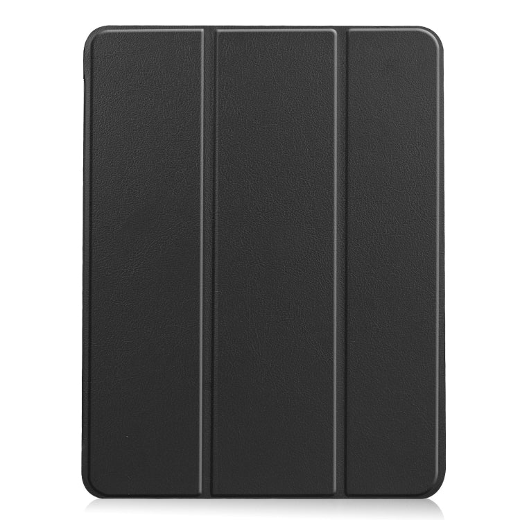 For iPad Air 11 2024 / 2025 Custer TPU Pure Color 3-Fold Holder Smart Leather Tablet Case(Black) - iPad Air 11 2025 / 2024 Cases by PMC TechLife | Online Shopping South Africa | PMC TechLife | Buy Now Pay Later Mobicred