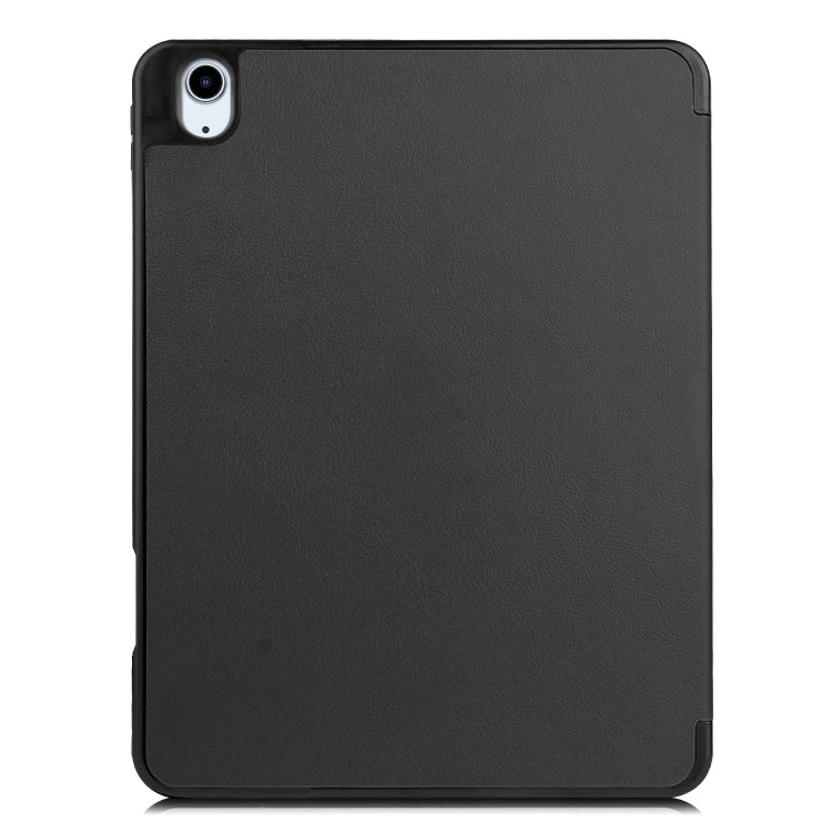 For iPad Air 11 2024 / 2025 Custer TPU Pure Color 3-Fold Holder Smart Leather Tablet Case(Black) - iPad Air 11 2025 / 2024 Cases by PMC TechLife | Online Shopping South Africa | PMC TechLife | Buy Now Pay Later Mobicred
