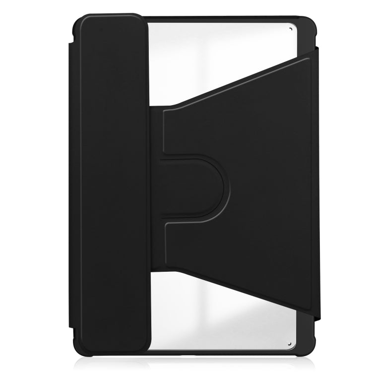 For iPad Air 11 2025 / 2024 Transparent Rotation Smart Leather Tablet Case with Keyboard(Black) - iPad Air 11 2025 / 2024 Cases by PMC TechLife | Online Shopping South Africa | PMC TechLife | Buy Now Pay Later Mobicred
