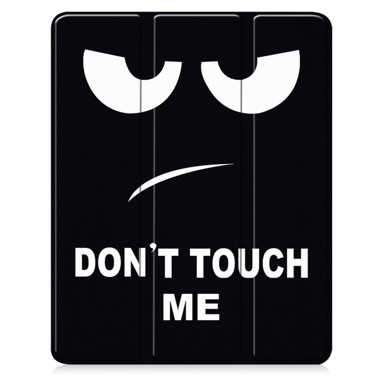 For iPad Air 13 2024 Custer Painted 3-Fold Holder Smart Leather Tablet Case with Pen Tray(Big Eye ME) - iPad Air 13 2024 Cases by PMC TechLife | Online Shopping South Africa | PMC TechLife | Buy Now Pay Later Mobicred