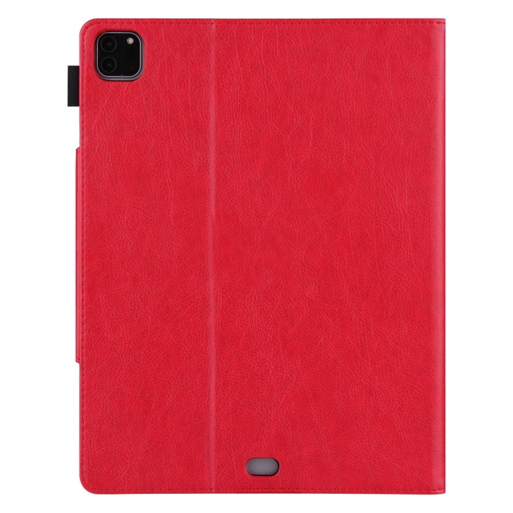 For iPad Pro 11 2024 Solid Color Metal Buckle Leather Smart Tablet Case(Red) - iPad Pro 11 2024 Cases by PMC TechLife | Online Shopping South Africa | PMC TechLife | Buy Now Pay Later Mobicred