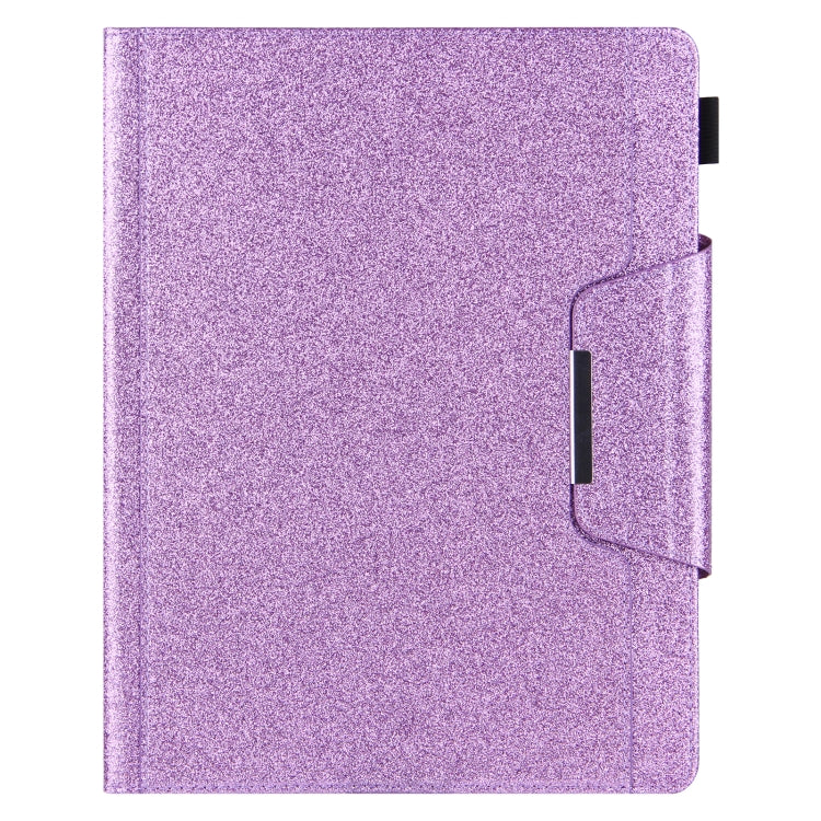 For iPad Pro 13 2024 Glitter Metal Buckle Leather Smart Tablet Case(Purple) - iPad Pro 13 2024 Cases by PMC TechLife | Online Shopping South Africa | PMC TechLife | Buy Now Pay Later Mobicred