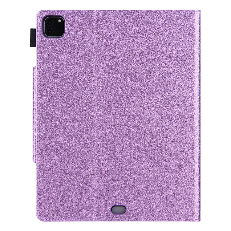 For iPad Pro 11 2024 Glitter Metal Buckle Leather Smart Tablet Case(Purple) - iPad Pro 11 2024 Cases by PMC TechLife | Online Shopping South Africa | PMC TechLife | Buy Now Pay Later Mobicred