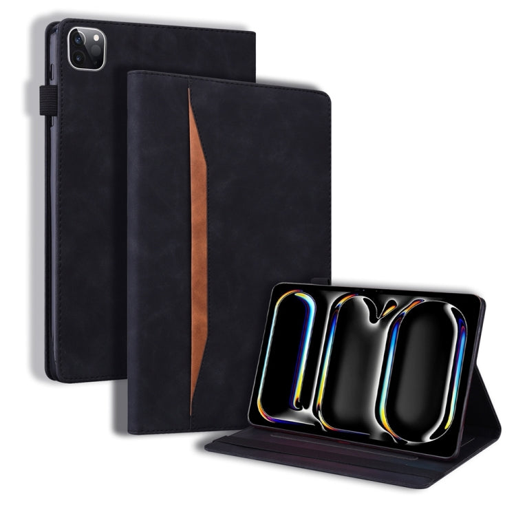 For iPad Pro 13 2024 Splicing Shockproof Leather Tablet Case(Black) - free shipping - PMC TechLife - Order now!
