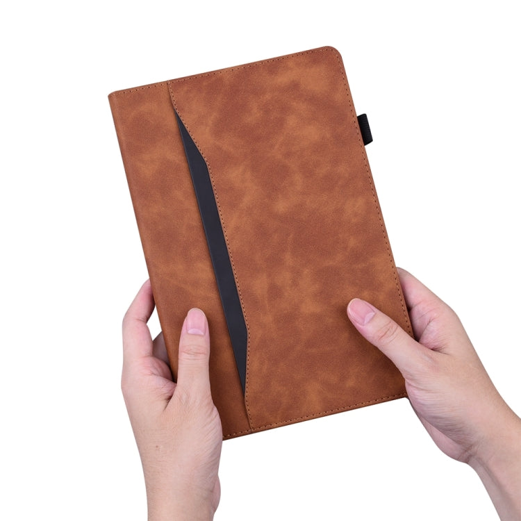 For iPad Pro 13 2024 Splicing Shockproof Leather Tablet Case(Brown) - free shipping - PMC TechLife - Order now!