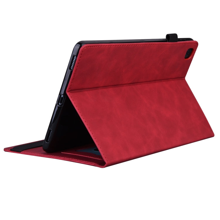 For iPad Pro 11 2024 Splicing Shockproof Leather Tablet Case(Red) - iPad Pro 11 2024 Cases by PMC TechLife | Online Shopping South Africa | PMC TechLife | Buy Now Pay Later Mobicred