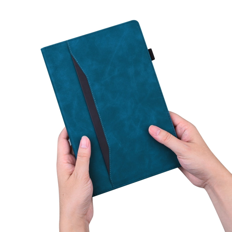For iPad Pro 11 2024 Splicing Shockproof Leather Tablet Case(Blue) - iPad Pro 11 2024 Cases by PMC TechLife | Online Shopping South Africa | PMC TechLife | Buy Now Pay Later Mobicred