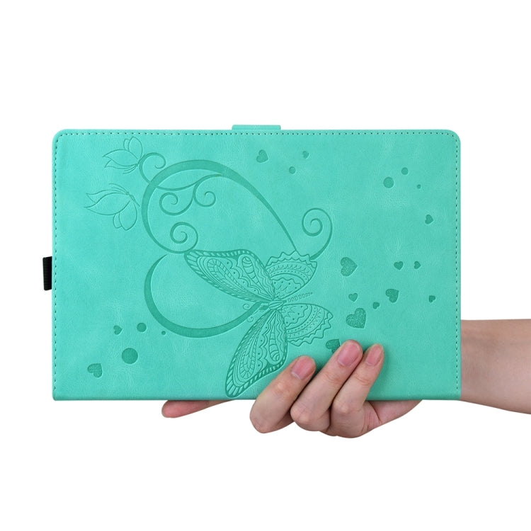 For iPad Pro 11 2024 Love Butterfly Embossed Leather Tablet Case(Mint Green) - iPad Pro 11 2024 Cases by PMC TechLife | Online Shopping South Africa | PMC TechLife | Buy Now Pay Later Mobicred