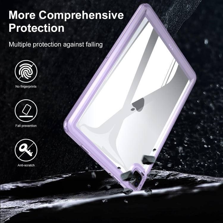 For iPad Air 11 2025 / 2024 Transparent Acrylic Tablet Case(Blue) - iPad Air 11 2025 / 2024 Cases by PMC TechLife | Online Shopping South Africa | PMC TechLife | Buy Now Pay Later Mobicred