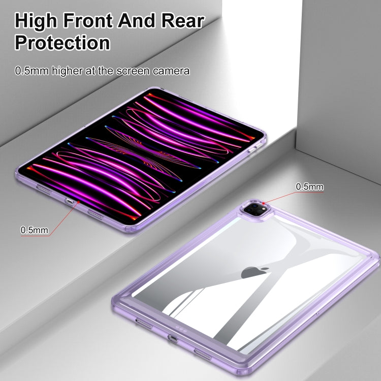 For iPad Air 11 2025 / 2024 Transparent Acrylic Tablet Case(Black) - iPad Air 11 2025 / 2024 Cases by PMC TechLife | Online Shopping South Africa | PMC TechLife | Buy Now Pay Later Mobicred