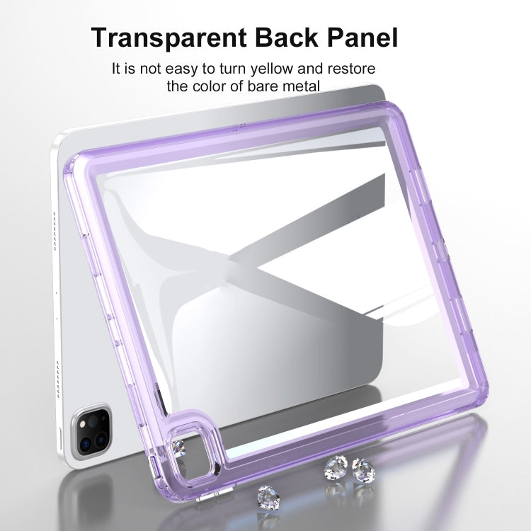 For iPad Air 11 2025 / 2024 Transparent Acrylic Tablet Case(Light Purple) - iPad Air 11 2025 / 2024 Cases by PMC TechLife | Online Shopping South Africa | PMC TechLife | Buy Now Pay Later Mobicred
