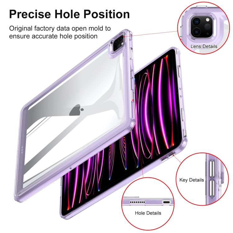 For iPad Air 11 2025 / 2024 Transparent Acrylic Tablet Case(Pink) - iPad Air 11 2025 / 2024 Cases by PMC TechLife | Online Shopping South Africa | PMC TechLife | Buy Now Pay Later Mobicred
