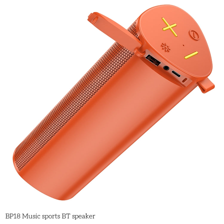 Borofone BP18 Portable Sports Wireless Bluetooth Speaker(Orange) - Desktop Speaker by Borofone | Online Shopping South Africa | PMC Jewellery | Buy Now Pay Later Mobicred