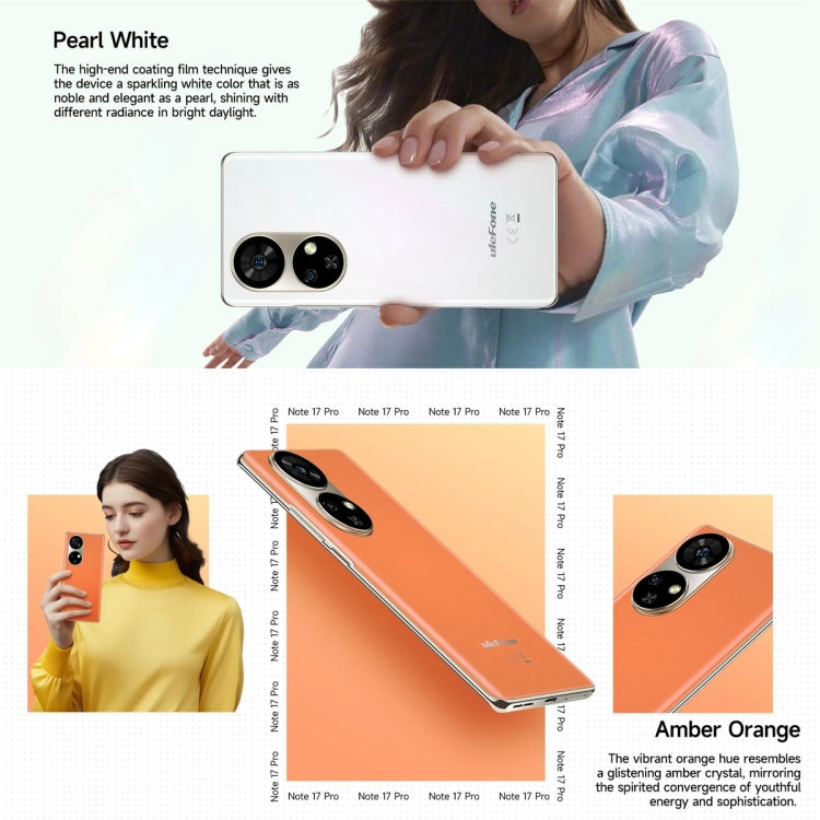 [HK Warehouse] Ulefone Note 17 Pro, 12GB+256GB, Screen Fingerprint, 6.78 inch Android 13 MediaTek Helio G99 MTK6789 Octa Core, NFC, Network: 4G(Pearl White) - Ulefone by Ulefone | Online Shopping South Africa | PMC Jewellery