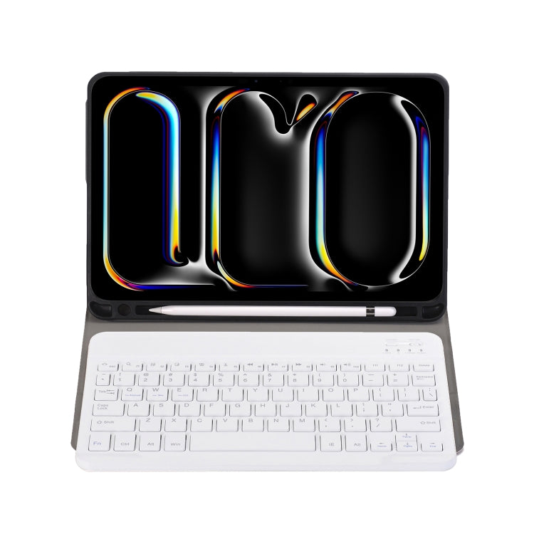 For iPad Pro 11 2024 A13B Lambskin Texture Bluetooth Touch Keyboard Leather Tablet Case with Pen Slot(Gold) - For iPad Pro by PMC TechLife | Online Shopping South Africa | PMC TechLife | Buy Now Pay Later Mobicred