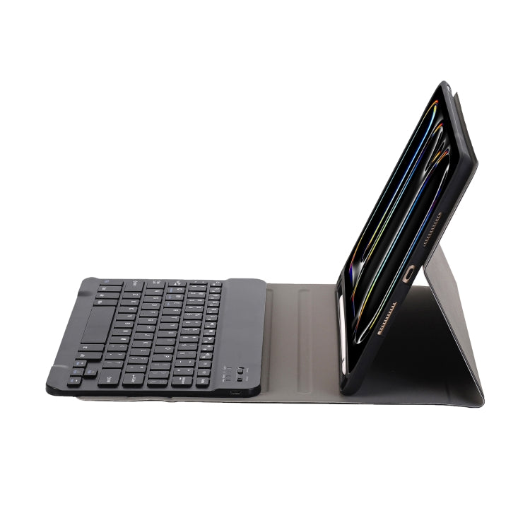 For iPad Pro 11 2024 A13B Lambskin Texture Bluetooth Touch Keyboard Leather Tablet Case with Pen Slot(Dark Blue) - For iPad Pro by PMC TechLife | Online Shopping South Africa | PMC TechLife | Buy Now Pay Later Mobicred