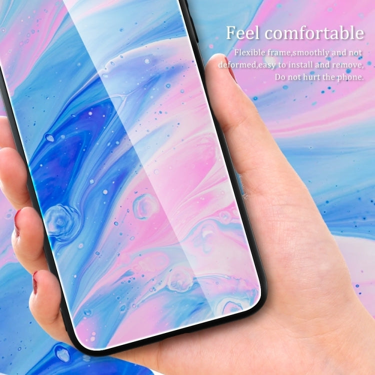 For Huawei Pura 70 Pro Marble Pattern Glass Protective Phone Case(Ocean Waves) - free shipping - PMC Jewellery - Order now!