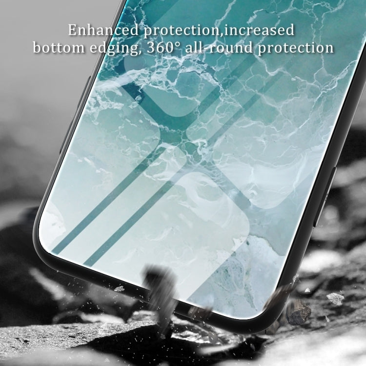 For Huawei Pura 70 Ultra Marble Pattern Glass Protective Phone Case(Water Waves) - Huawei Cases by PMC Jewellery | Online Shopping South Africa | PMC Jewellery | Buy Now Pay Later Mobicred