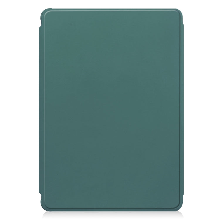 For iPad Air 11 2024 Transparent Rotation Smart Leather Tablet Case(Dark Green) - iPad Air 11 2024 Cases by PMC TechLife | Online Shopping South Africa | PMC TechLife | Buy Now Pay Later Mobicred