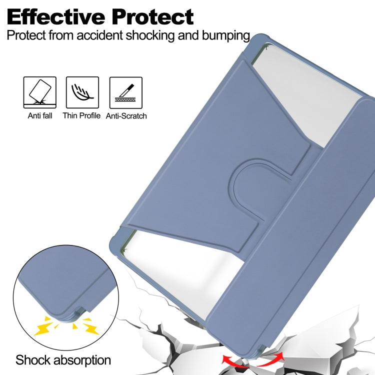 For iPad Air 11 2025 / 2024 Transparent Rotation Smart Leather Tablet Case(Lavender) - iPad Air 11 2025 / 2024 Cases by PMC TechLife | Online Shopping South Africa | PMC TechLife | Buy Now Pay Later Mobicred