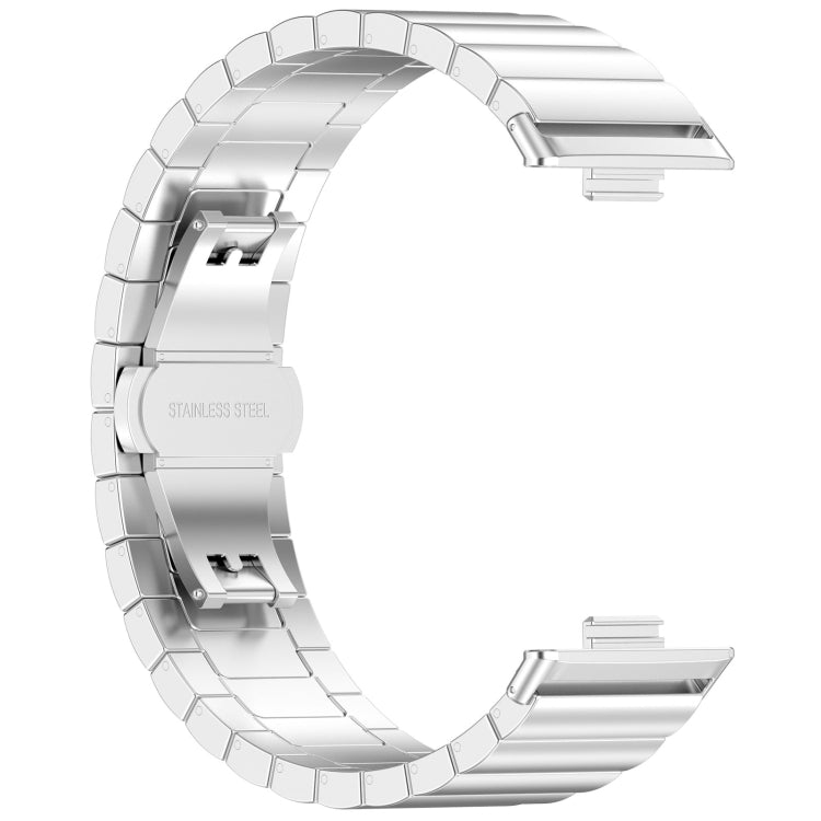 For Huawei Watch Fit3 One Bead Stainless Steel Watch Band(Silver) - free shipping - PMC TechLife - Order now!