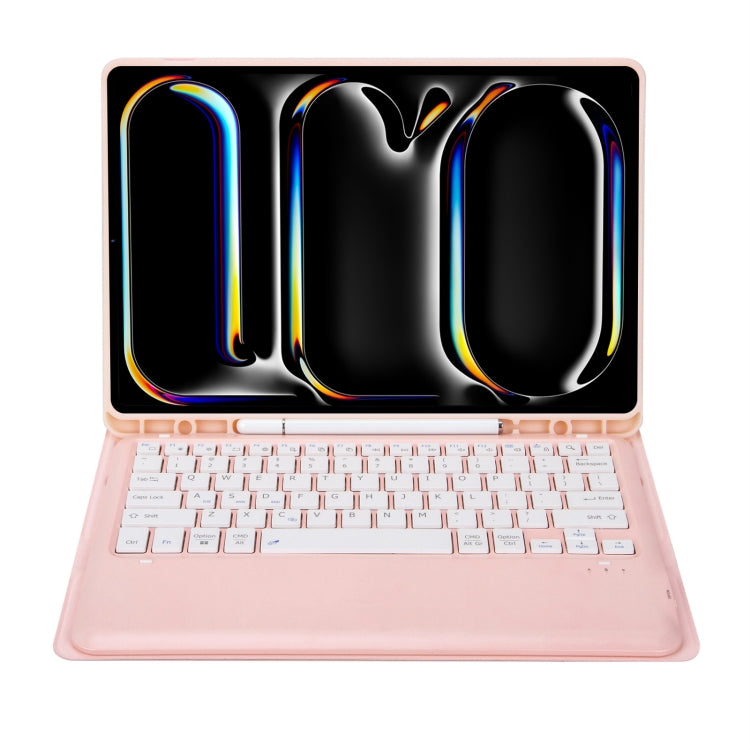 For iPad Pro 13 2024 A13B Detachable Ultra-Thin Bluetooth Keyboard Leather Tablet Case with Pen Slot(Pink) - For iPad Pro by PMC TechLife | Online Shopping South Africa | PMC TechLife | Buy Now Pay Later Mobicred