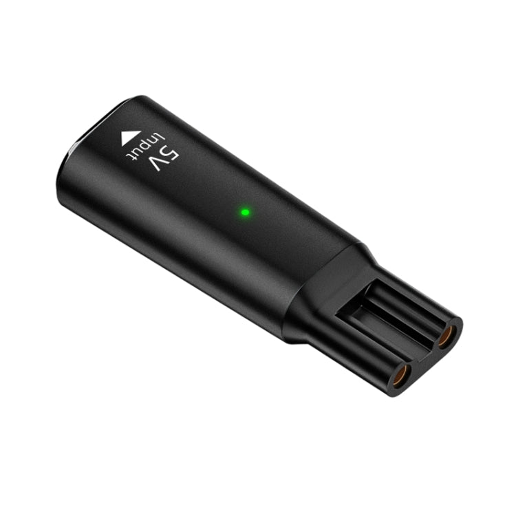Shaver / Clipper Charging Adapter for Philips, Interface:Type-C to 5V Oval(Black) - free shipping - PMC TechLife - Order now!