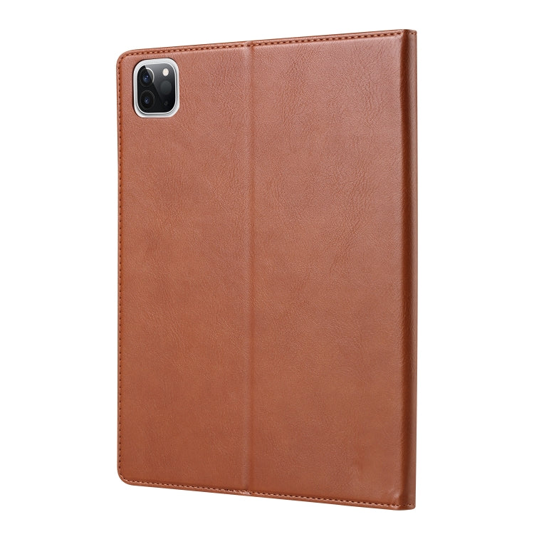For iPad Pro 11 2024 Knead Skin Texture Horizontal Flip Leather Smart Tablet Case(Brown) - iPad Pro 11 2024 Cases by PMC TechLife | Online Shopping South Africa | PMC TechLife | Buy Now Pay Later Mobicred