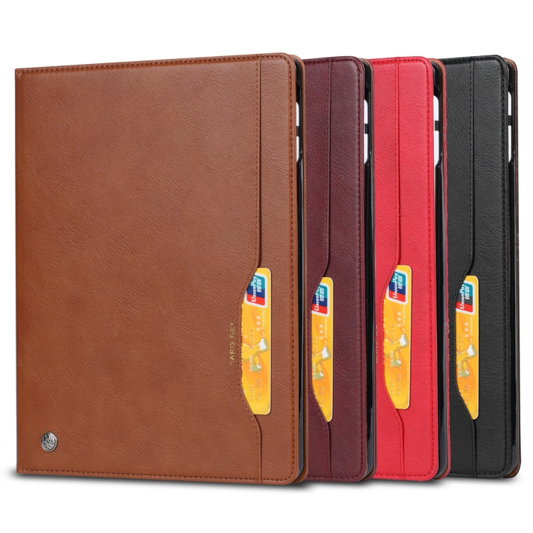 For iPad Pro 13 2024 Knead Skin Texture Horizontal Flip Leather Smart Tablet Case(Brown) - iPad Pro 13 2024 Cases by PMC TechLife | Online Shopping South Africa | PMC TechLife | Buy Now Pay Later Mobicred
