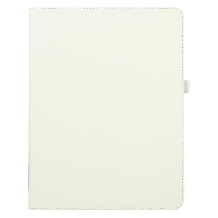 For iPad Air 11 2024 Litchi Texture Solid Color Leather Tablet Case(White) - iPad Air 11 2024 Cases by PMC TechLife | Online Shopping South Africa | PMC TechLife | Buy Now Pay Later Mobicred