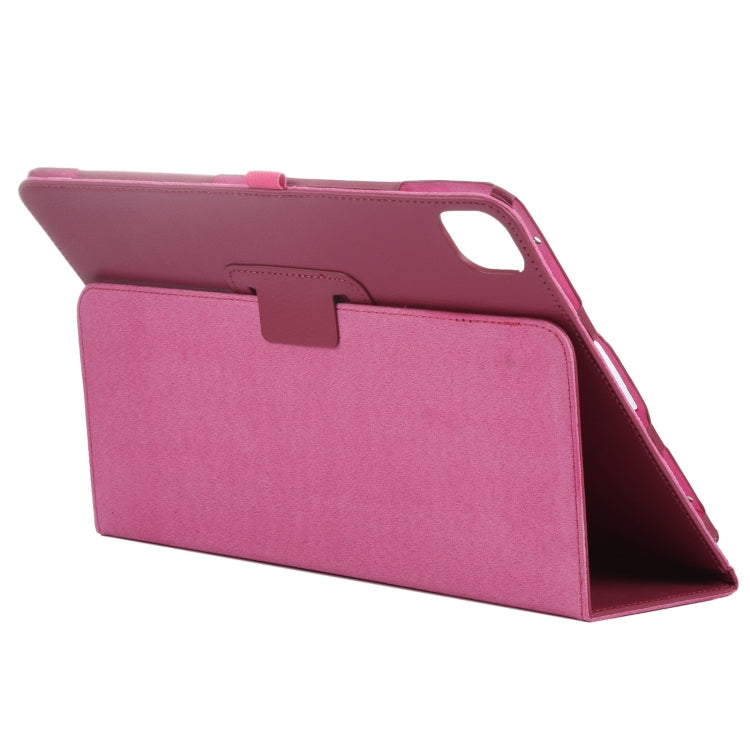 For iPad Pro 11 2024 Litchi Texture Solid Color Leather Tablet Case(Rose Red) - iPad Pro 11 2024 Cases by PMC TechLife | Online Shopping South Africa | PMC TechLife | Buy Now Pay Later Mobicred